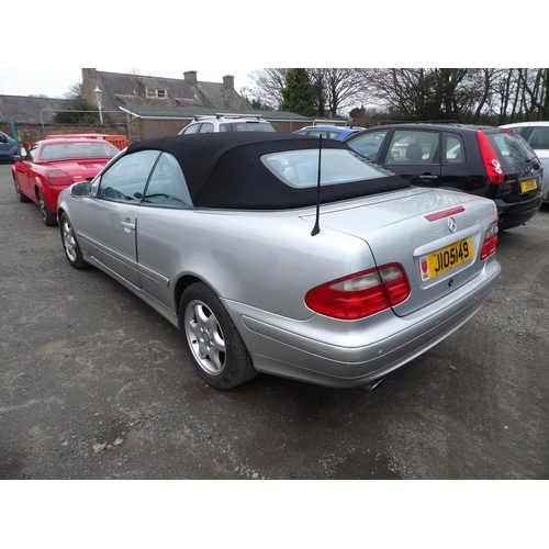 12 - A 2001 Mercedes-Benz CLK320 Avantgarde 3.2 convertible J105149 (petrol/automatic), odometer reading ... 