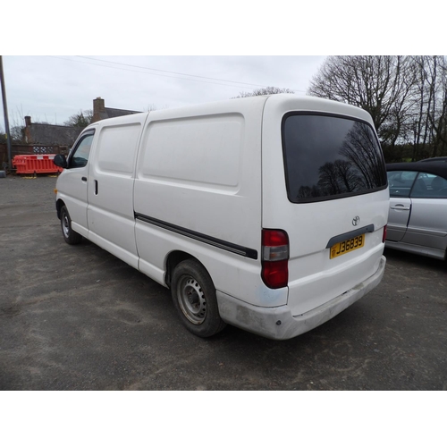 14 - A 1999 Toyota Hiace 2.5 TDi panel van J36839 (diesel/manual), odometer reading 146,923 miles - Execu... 