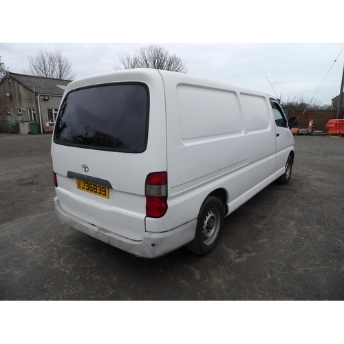 14 - A 1999 Toyota Hiace 2.5 TDi panel van J36839 (diesel/manual), odometer reading 146,923 miles - Execu... 