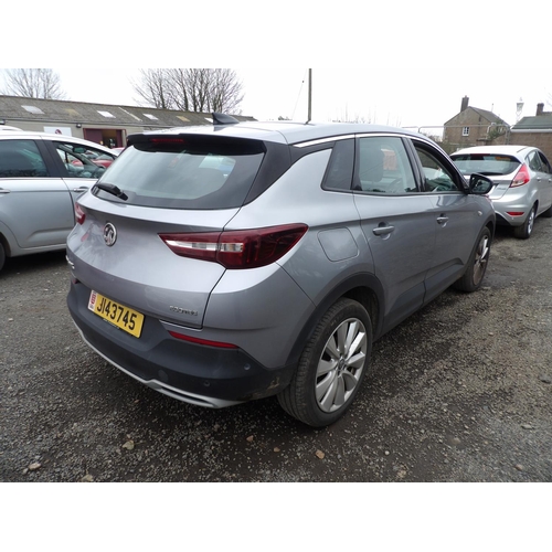 2 - A 2021 Vauxhall Grandland X 1.2 Turbo Elite SUV J143745 (petrol/manual), odometer reading 31,998 mil... 