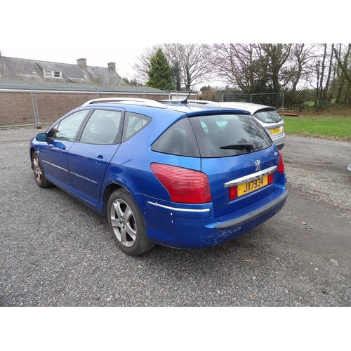 4 - A 2007 Peugeot 407 SW Sport 2.0 HDi estate J117934 (diesel/automatic), odometer reading  76,031 mile... 