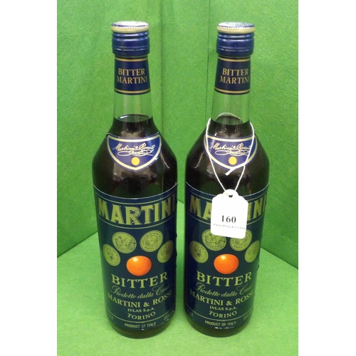 160 - Two 1L bottles of Martini Bitter