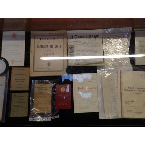 307 - Assorted vintage ephemera pertaining to Jersey