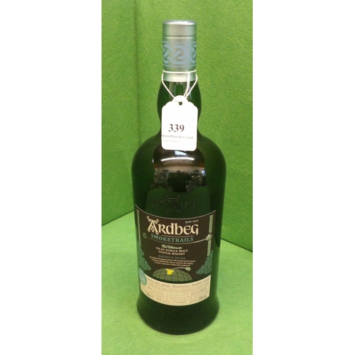 339 - A 1L bottle of Ardbeg Smoke Trails the Ultimate Islay Single Malt Scotch Whisky