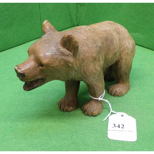 342 - A carved Black Forest bear