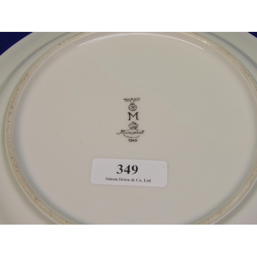 349 - A World War II Kriegsmarine dinner plate dated 1940 30cm diameter