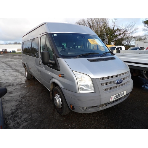 19 - A 2013 Ford Transit T430 2.2 TDCi seventeen seat minibus (RWD) J90826 (diesel/manual), odometer read... 