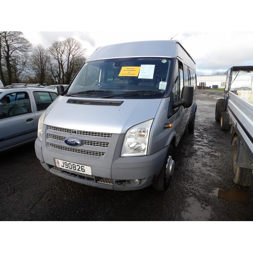 19 - A 2013 Ford Transit T430 2.2 TDCi seventeen seat minibus (RWD) J90826 (diesel/manual), odometer read... 