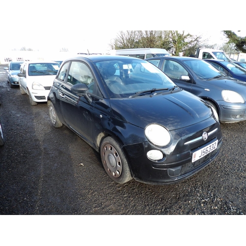 9 - A 2008 Fiat 500 Pop 1.2 three door hatchback J56332 (petrol/manual), odometer reading 88,726 miles