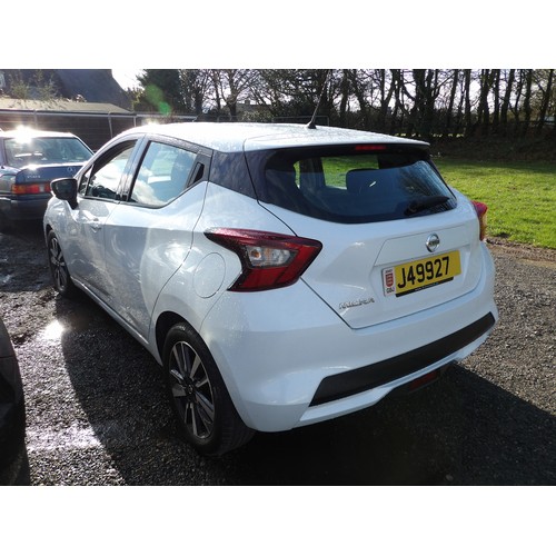 3 - A 2019 Nissan Micra  0.9 IG-T Acenta five door hatchback J49927 (petrol/manual), odometer reading 19... 