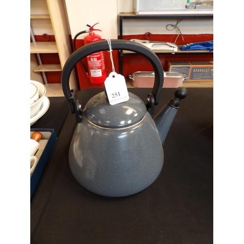 251 - A Le Creuset whistling kettle (1.6L capacity)