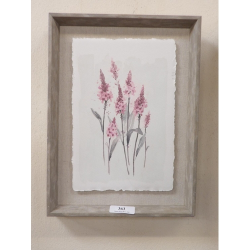 363 - A water colour drawing of wild flowers