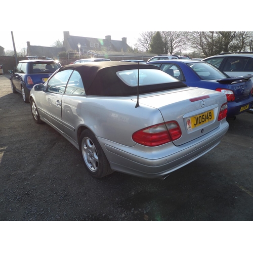 19 - A 2001 Mercedes-Benz CLK320 Avantgarde 3.2 convertible J105149 (petrol/automatic), odometer reading ... 