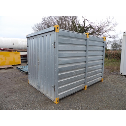 22 - A Hiremasters Limited galvanised collapsible storage container
115 inches in length x 86 inches widt... 