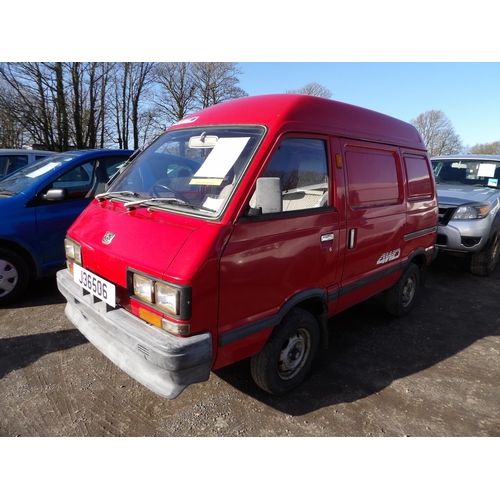 16 - A 1992 Subaru Sumo 4wd 1.2 panel van J36506 (petrol/manual), odometer reading 81,913 miles