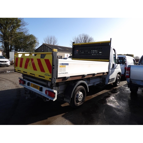 20 - A 2018 Citroen Relay 35 BlueHDi 2.0 tipper J58165 (diesel/manual), odometer reading 41,862 miles