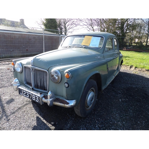 21 - A 1960 Rover 100 P4 2.6 four door saloon J23783 (petrol/manual), odometer reading 8,427 miles, Jerse... 