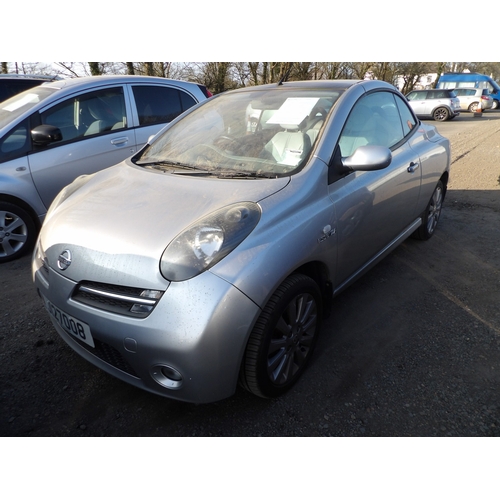 13 - A 2006 Nissan Micra Essenza 1.6 convertible J127008 (petrol/manual), odometer reading 59,762 miles