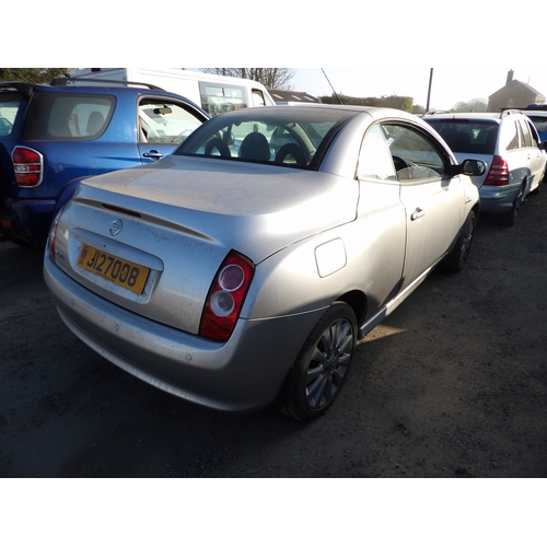 13 - A 2006 Nissan Micra Essenza 1.6 convertible J127008 (petrol/manual), odometer reading 59,762 miles