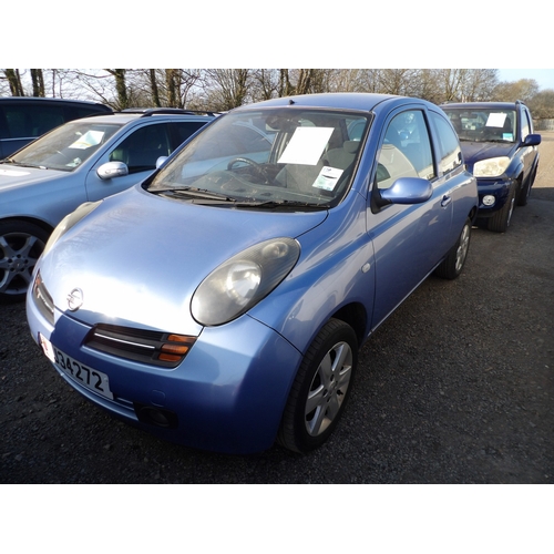 16 - A 2005 Nissan Micra SX 1.2 three door hatchback J34272 (petrol/manual), odometer reading 168,573 mil... 