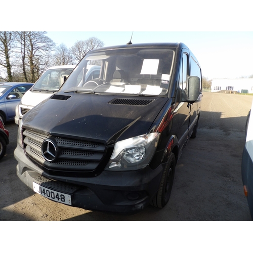 22 - A 2018 Mercedes Sprinter 314 2.1 CDi panel van J140048 (diesel/manual), odometer reading 100,264 mil... 