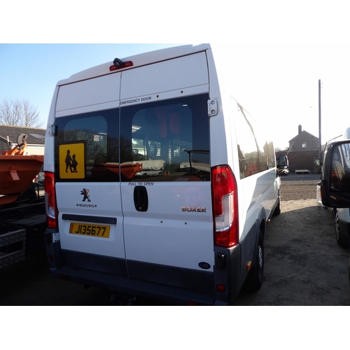 23 - A 2017 Peugeot Boxer 440 2.0 HDi minibus (seventeen seats) J135677 (diesel/manual), odometer reading... 