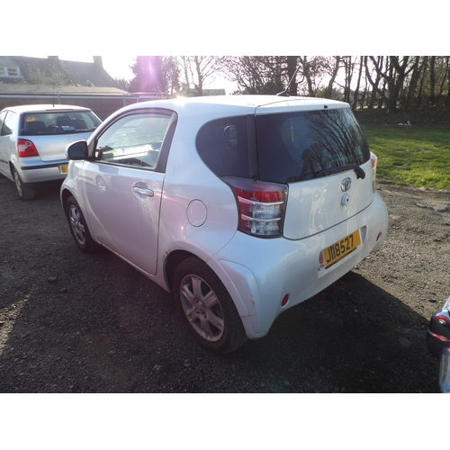 3 - A 2012 Toyota IQ 1.0 three door hatchback J118527 (petrol/manual), odometer reading 68,851 miles  - ... 