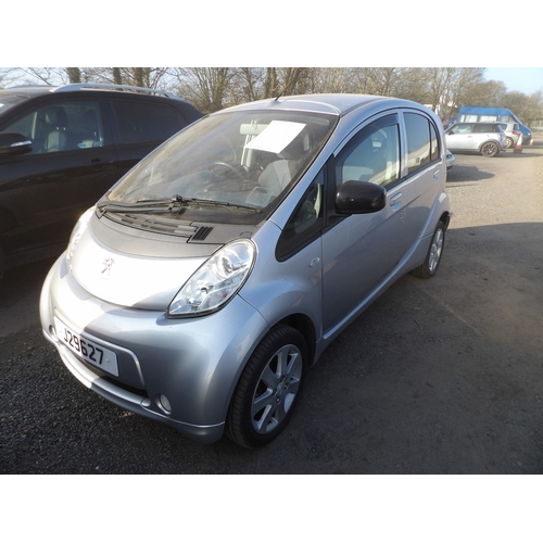 9 - A 2011 Peugeot Ion five door hatchback J29627 (full electric/automatic), odometer reading 92,623 mil... 