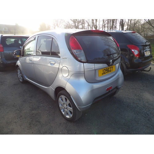 9 - A 2011 Peugeot Ion five door hatchback J29627 (full electric/automatic), odometer reading 92,623 mil... 