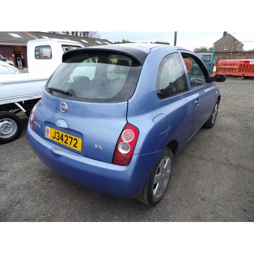 13 - A 2005 Nissan Micra SX 1.2 three door hatchback J34272 (petrol/manual), odometer reading 168,573 mil... 