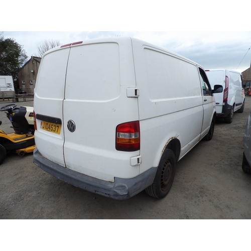 19 - A 2007 Volkswagen Transporter T5 T26 1.9 TDi panel van J104537 (diesel/manual), odometer reading 87,... 