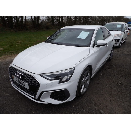 2 - A 2021 Audi A3 S-Line TFSi 1.0 four door saloon J71613 (petrol/manual), odometer reading 22,152 mile... 