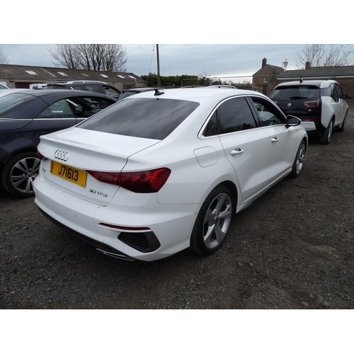 2 - A 2021 Audi A3 S-Line TFSi 1.0 four door saloon J71613 (petrol/manual), odometer reading 22,152 mile... 