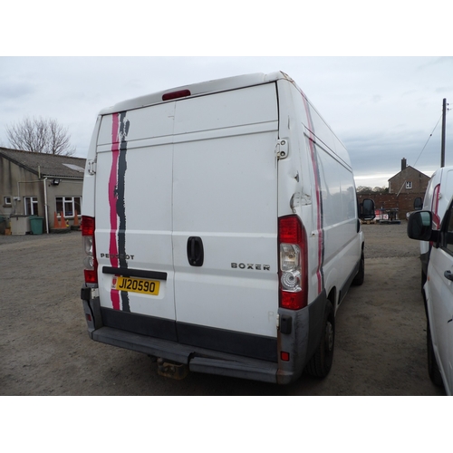 20 - A 2008 Peugeot Boxer 333 2.2 HDi high roof panel van J120590 (diesel/manual), odometer reading 148,0... 