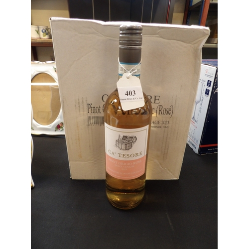 403 - A case (6 x 75cl) Ca' Tesor Pinot Grigio Rose 2023