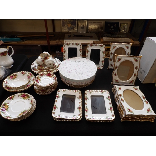 404 - A large and diverse collection of Royal Albert Old Country Roses bone china