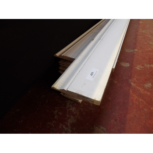 409 - Twenty one lengths of MDF skirting board 5.5m long