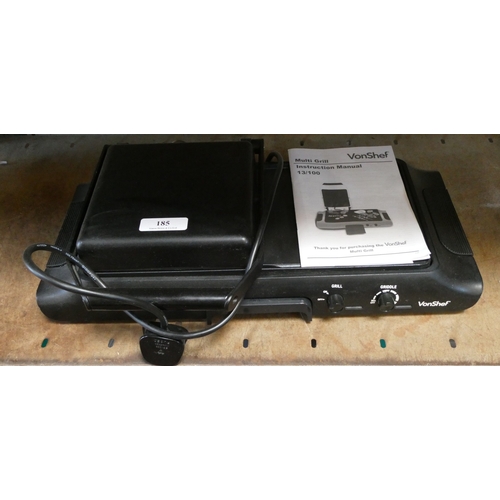 185 - A vonShef multi grill