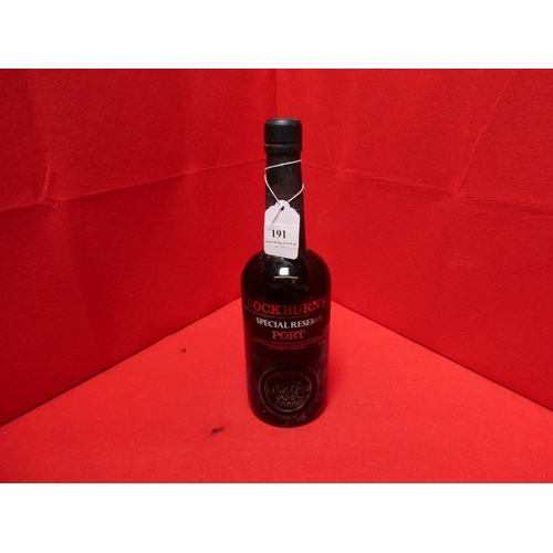 191 - A bottle of Cockburn's special reserve port