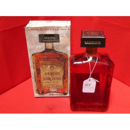 212 - A bottle of Amaretto Di Saronno