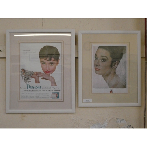 220 - Two advertising pictures
