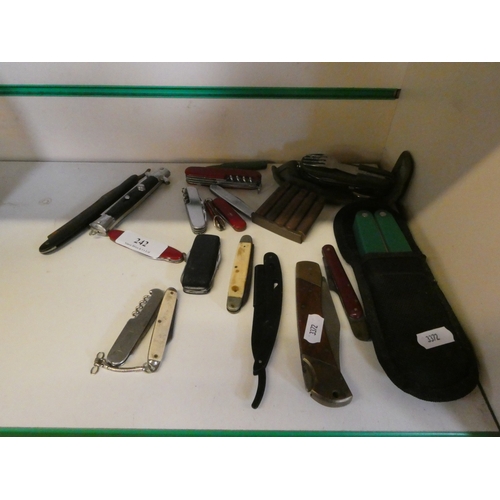 242 - A collection of penknives etc.