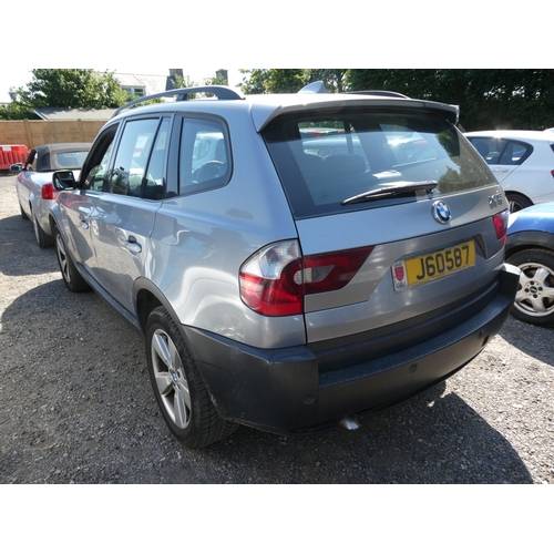 16 - A 2005 BMW X3 Sport 2.0 TDi SUV J60587 (diesel/manual), odometer reading 89,718 miles