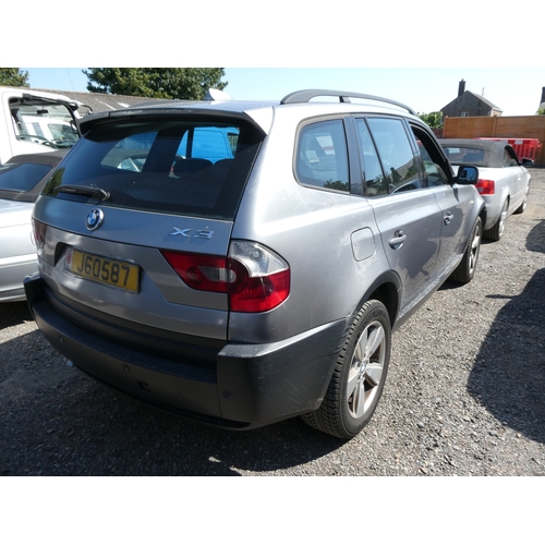16 - A 2005 BMW X3 Sport 2.0 TDi SUV J60587 (diesel/manual), odometer reading 89,718 miles