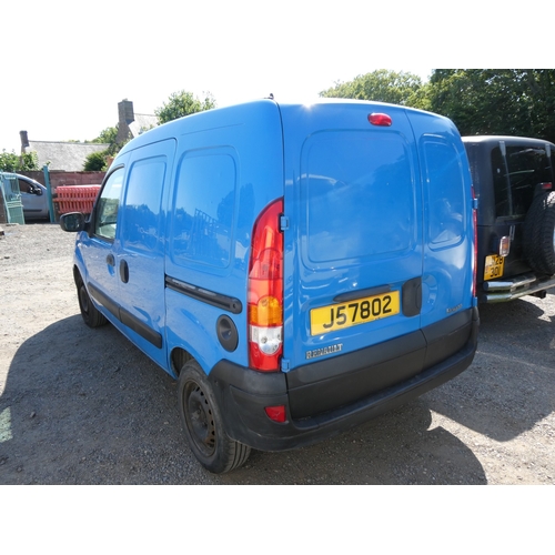 23 - A 2007 Renault Kangoo SL16 1.2 small goods van J57802 (petrol/manual), odometer reading 101,469 mile... 