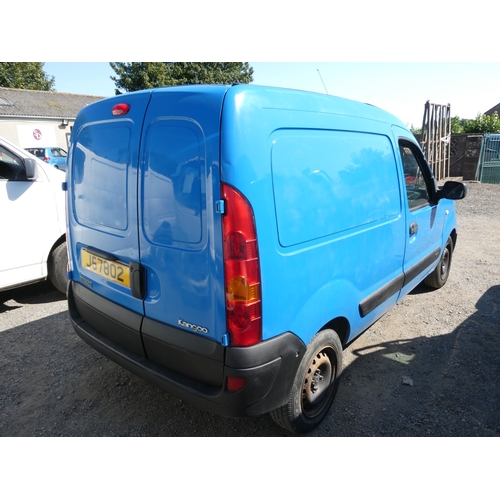 23 - A 2007 Renault Kangoo SL16 1.2 small goods van J57802 (petrol/manual), odometer reading 101,469 mile... 