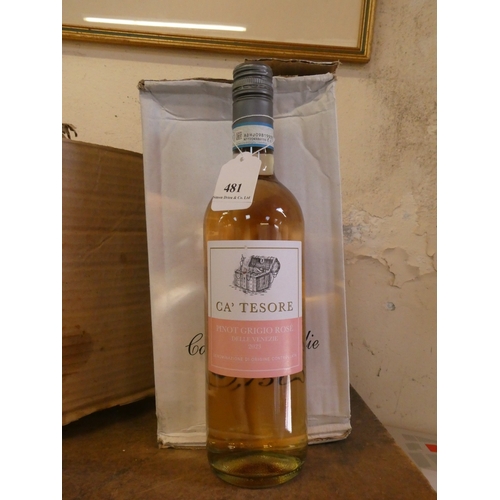 481 - A case 6 x 75cl of Ca' Tesore Pinot Grigio Rose 2023