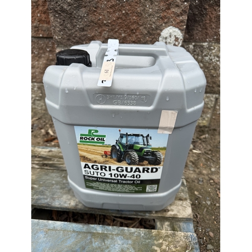61 - A 20L barrel of Rock Oil Agri-Guard Suto 10W-30 super-universal tractor oil
