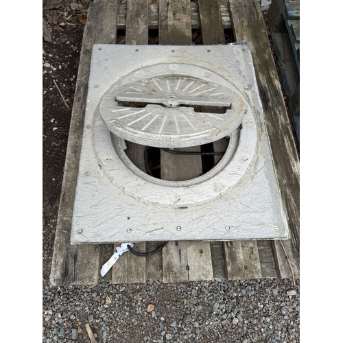 67 - An aluminium hatch and frame