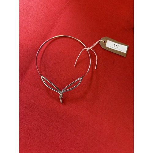 211 - A sterling silver Elven torque